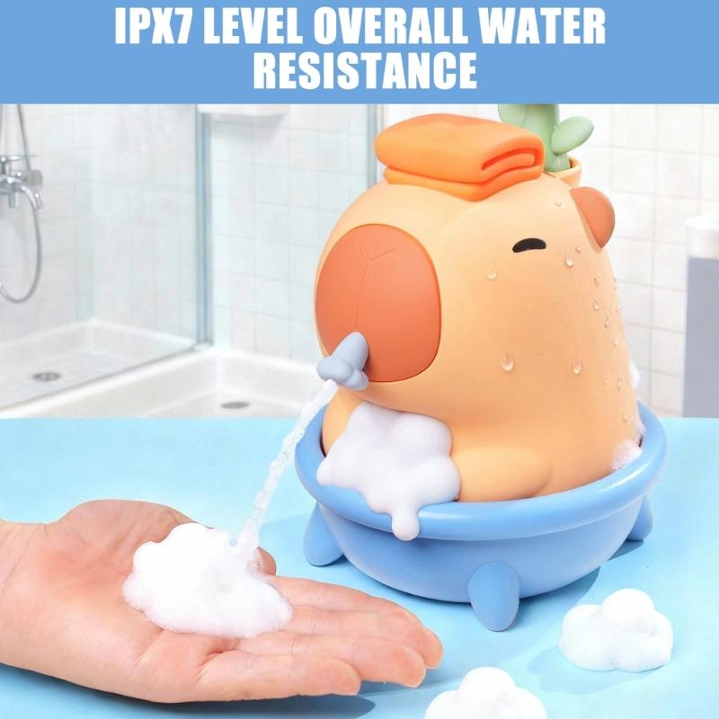 Automatic Foam Soap Dispenser Cartoon Capybara Design Wall Mountable For Bathroom Kitchen And Kids Room