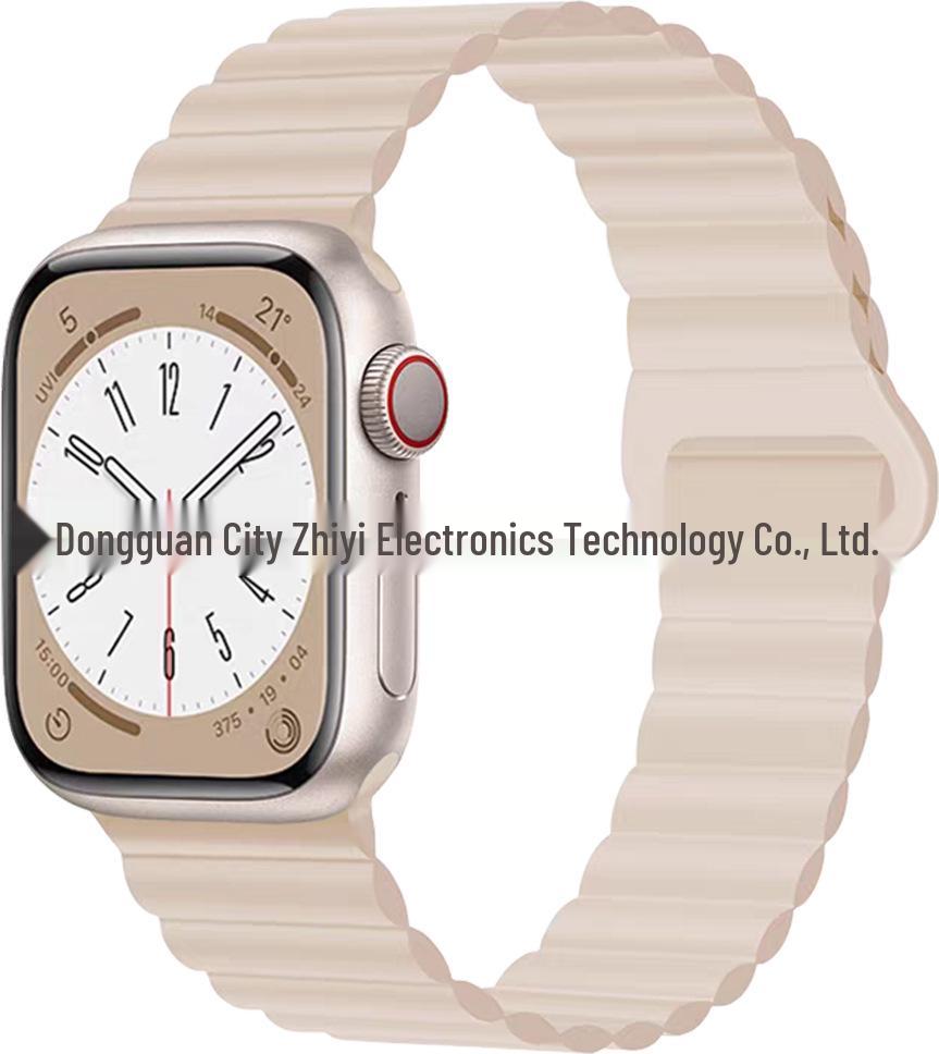 Two-Color Silicone Strap for Apple Watch 10/SE Creative S9