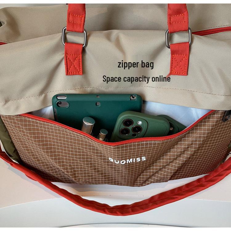 Women's Expandable Fitness Bag: Large Capacity, Dry/Wet Separation, Outdoor Sports & Travel with Shoe Compartment