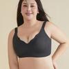 Seamless Large Chest Small Full Cup Bra Anti-sagging Wide Shoulder Strap Pressure Relief Jelly Strip Large Size Bra