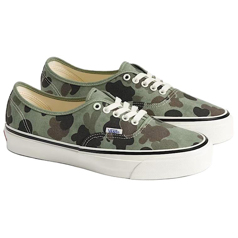 Vans Zapatillas Unisex Camuflaje de Pato Verde Auténtico Premium VN000EBNCX3