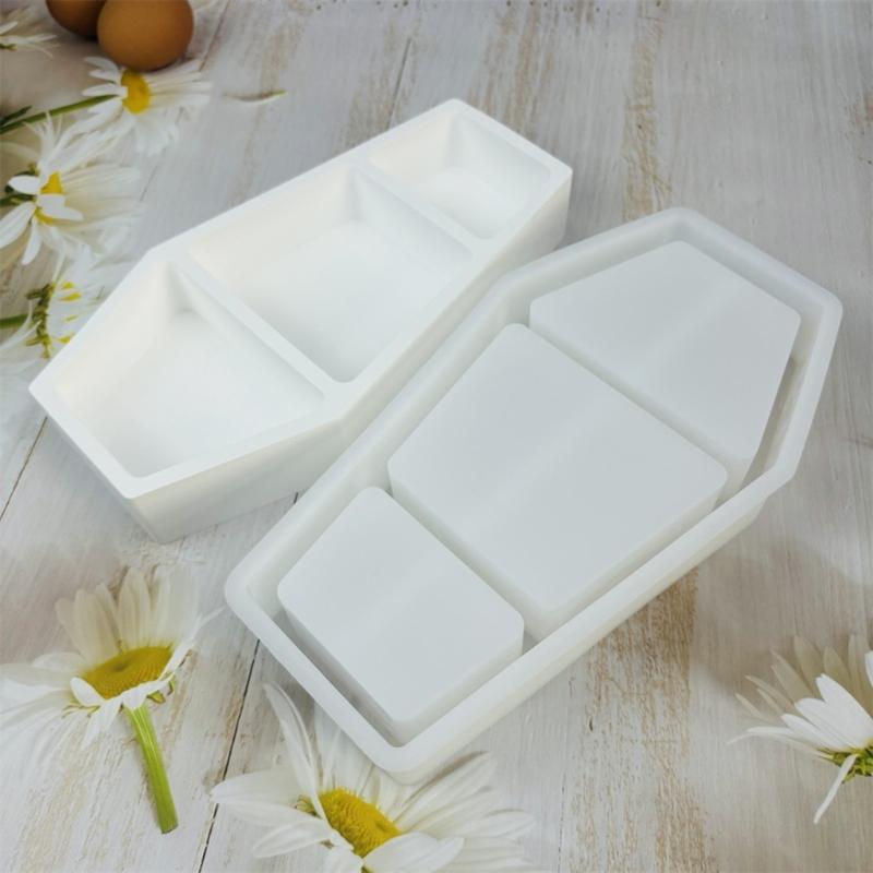 Coffin Resin Tray Molds for Making Jewelry Tray Earrings Display Stand DIY Craft, Coffin Shaped Jewelry Tray Molds