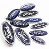 Car Logo Front Grille Badge Trunk Cover Sticker Decal Accessories For Ford Fiesta ST Fusion Explorer Escape Shelby Edge Kuga MK6