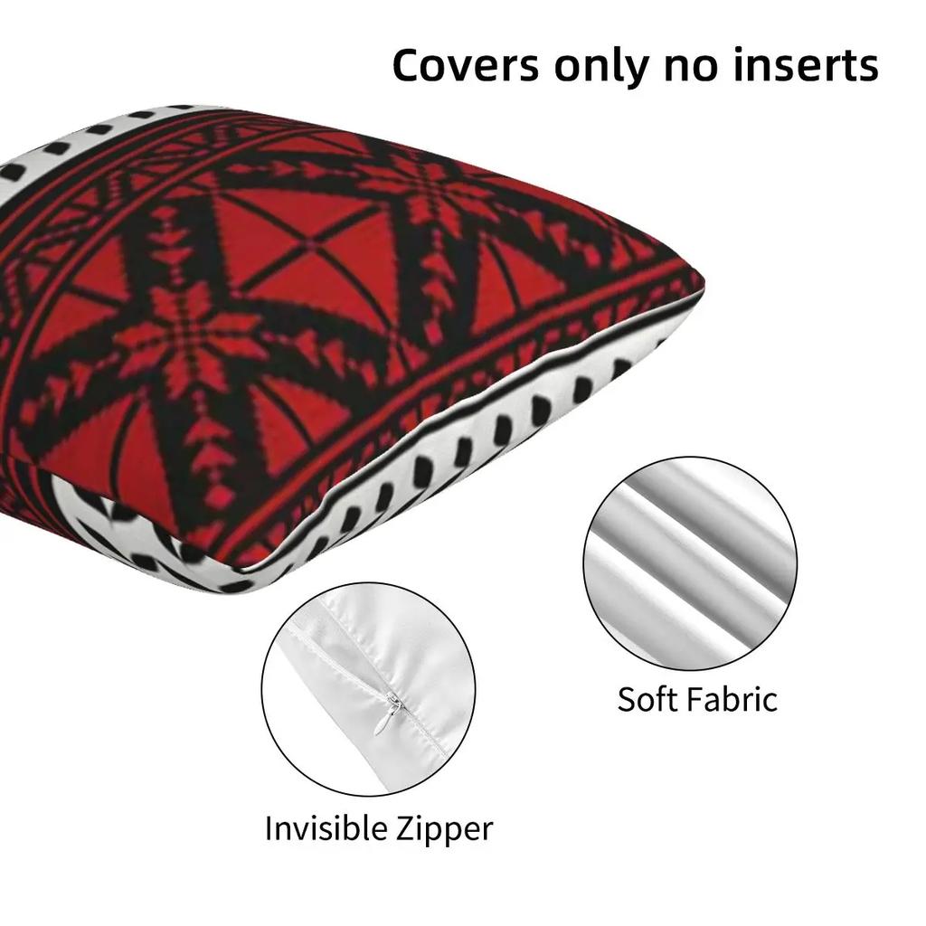 Arabic Folk Kufiya Hatta Traditional Keffiyeh Pattern 2 Pcs Square Pillowcase Pillow Cover Cushion Throw Pillow For Home Sofa