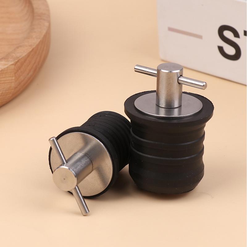 25Mm/32Mm T-Handle Drain Plug Twist-Turn Marine Boats Drain Plugs Rubber Plugs With Stainless Steel Handle Boats Accessories