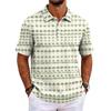 Men's Hawaiian Print Shirt Loose Fit Casual Short Sleeve for Everyday Wear