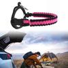 Water Bottle Strap Paracord Water Bottle Handle Strap with Safety Rings and Carabiner for Hydro Flask Wide Mouth Bottle