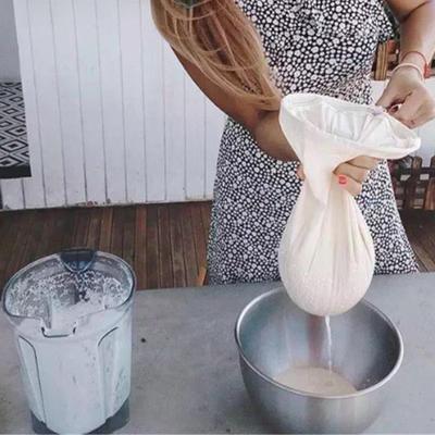 Kitchen Mesh Filter Bag Cheese Tea Milk Strainer Reusable Coffee Brewing Starter Filter Kitchen Tools Gadgets Colanders