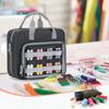 Luxja Sewing Large Capacity with Clear Front and Interior Perfect for Organizing and Carrying Sewing Bag Gray Bag, Pockets, Tools, Only,