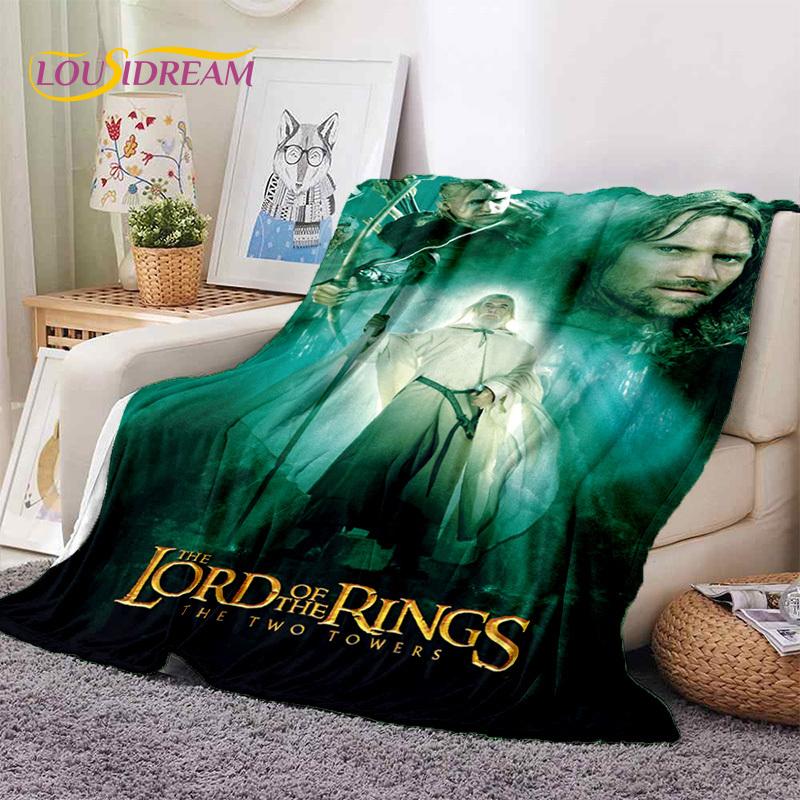 L-Lord of The Rings H-Hobbit Movie Soft Blankets,Keep Warm Throw Blanket Comfortable Blanket for Picnic Beds Sofa Home Bedroom