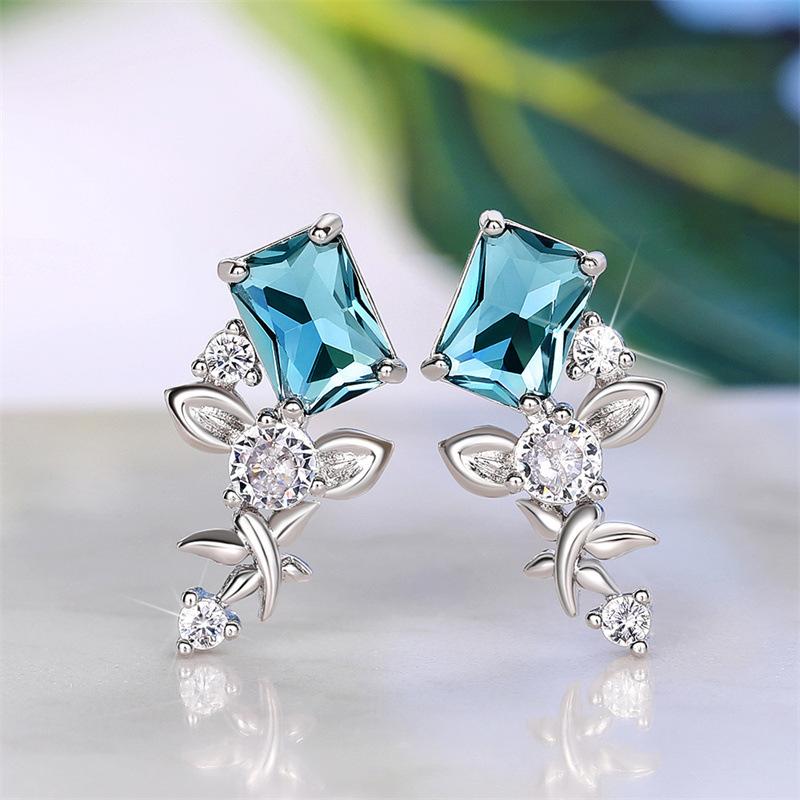 Lindon Fashion Copper Alloy Zircon Jewellery Drop Earrings For Women Wedding Party Gifts