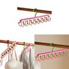 Ushaped Multi Hook Rack With 360 Degree Rotation For Clothing And Accessories