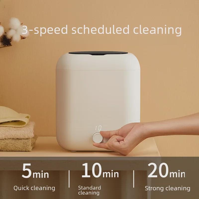 USB Rechargeable Portable Mini Washing Machine for Socks & Underwear with Blue Light Antibacterial Feature