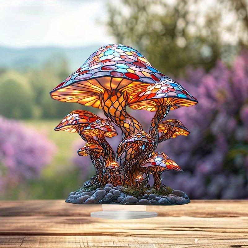 Colorful Fantasy Mushroom Ornaments for Home, Living Room, Bedroom, Desk, or Study