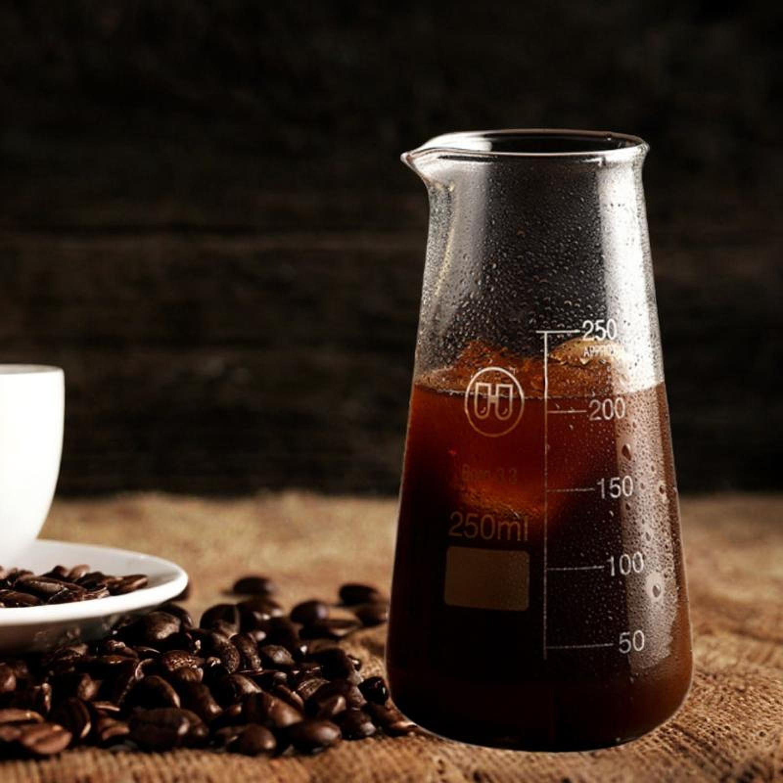 

Кувшин для взбивания сливок, стеклянный мерный стакан для приготовления эспрессо 250ml