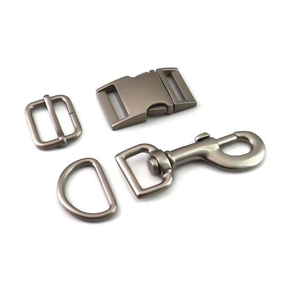 Metal Bag Buckle & Strap Hook Set: Thickened D-Ring, Screw Lock for Leather Bags & Backpacks