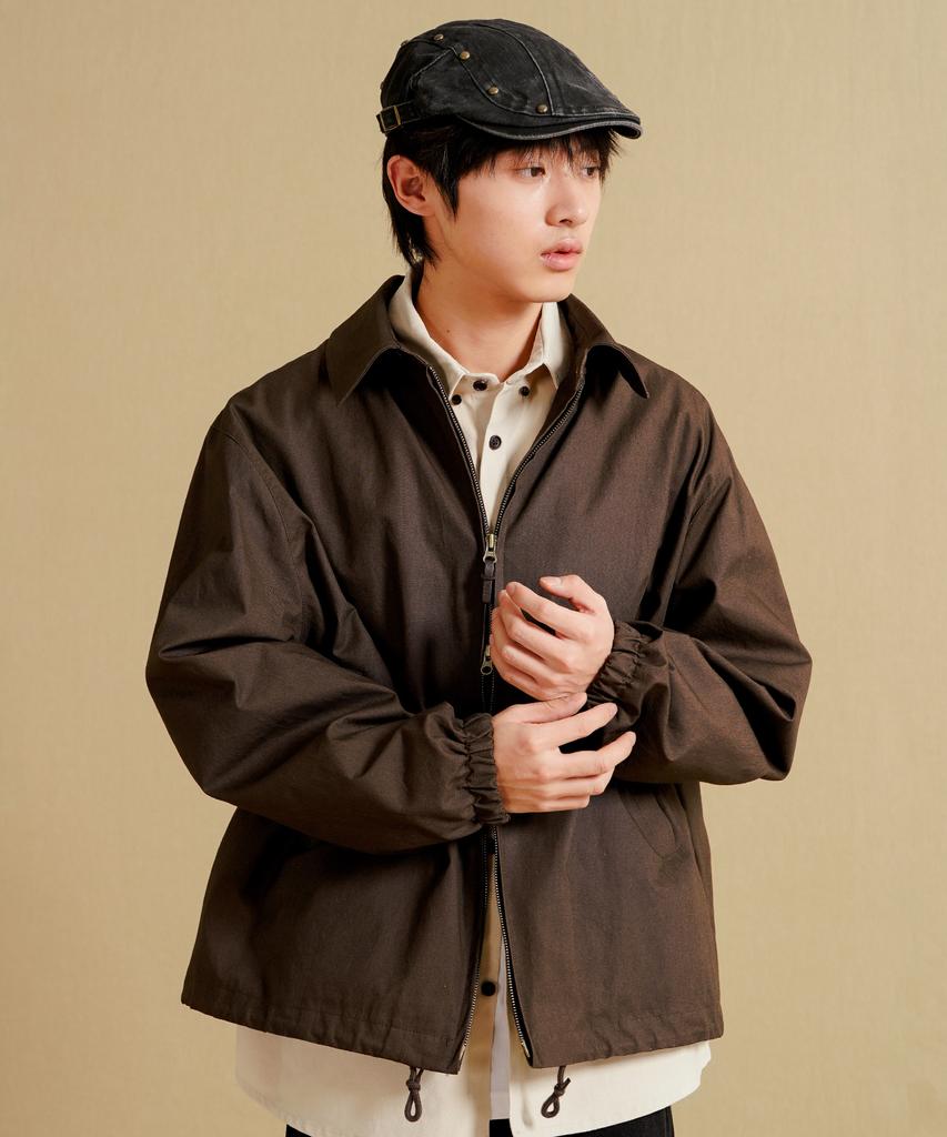 Wv Project Duff Oxford Cotton Jacket Brown Jiot7773