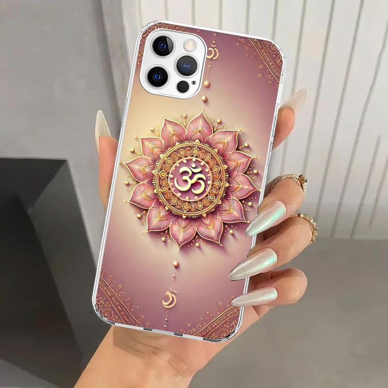 Mandala Chakra Insist Yoga Phone Case for Iphone 17 Air 16 15 Plus 14 13 Mini 12 11 Pro Max 16E 7 8 SE 2020 Soft Funda Print She