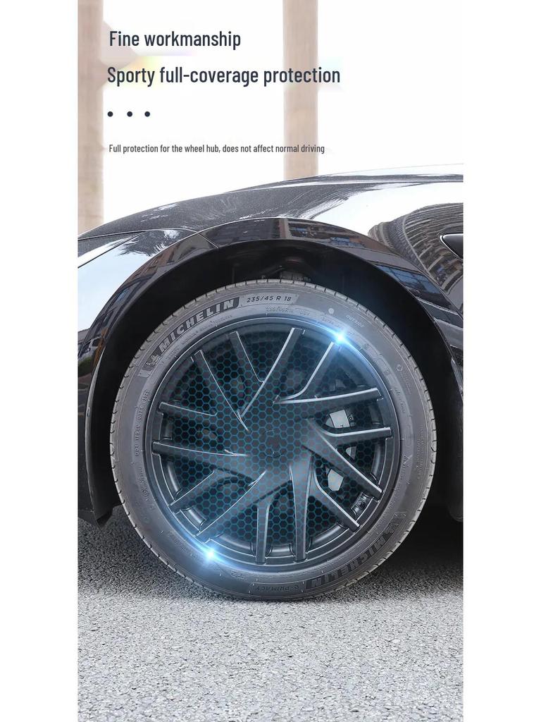 18-Inch M3 Tesla Wheel Protection and Decorative Cover Ring