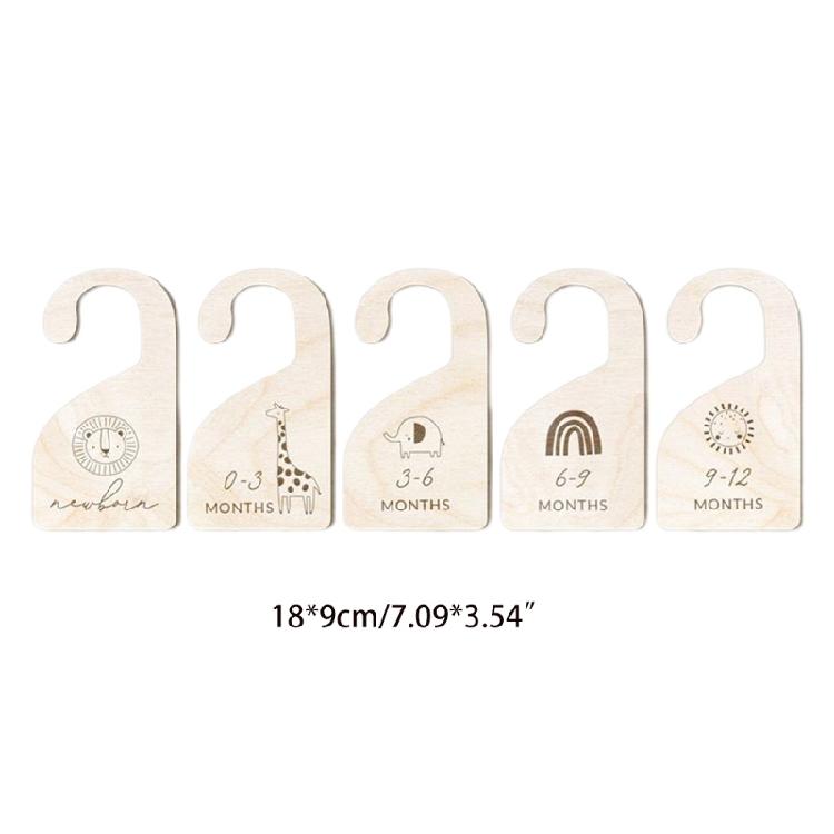 Cute Baby Closet Dividers By Month Nursery Closet Organizer Kids 0-12 Months
