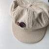 Harajuku Double Button Berets Hat Japanese Octagonal Hat Simple Corduroy Baseball Cap  Winter