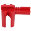 Adjustable Ball Valve Lock Red with 38mm Padlock for DN8‑DN50 Industry Chemicals Electricity Petroleum Coal