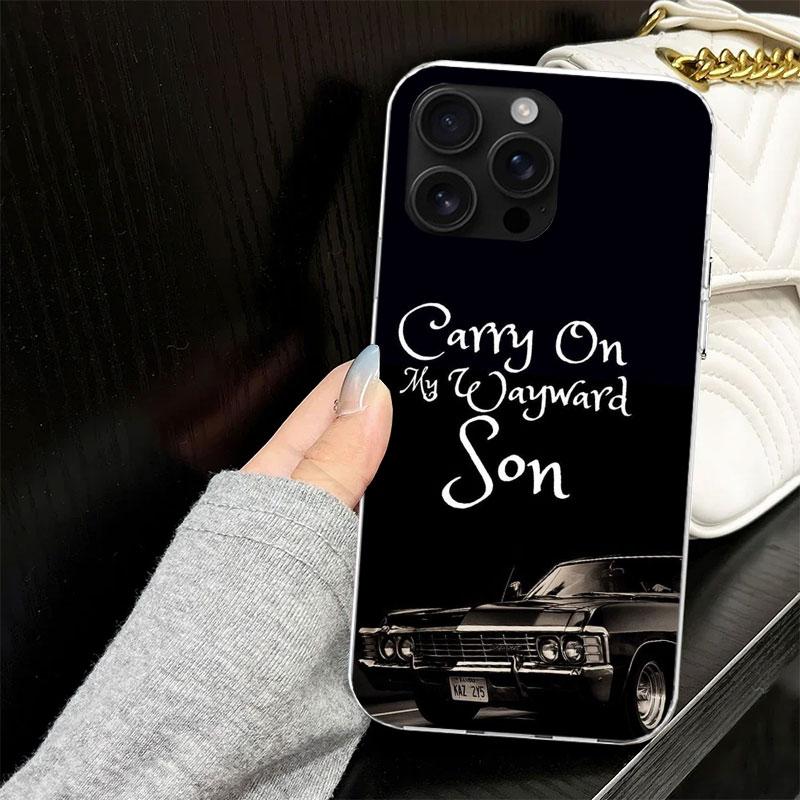 Babaite Supernatural SPN Case for iPhone 13 12 Mini 11 Pro Max Soft Phone Cover X XS XR 7 SE 8 Plus 6 6S 5 5S Silicone Black Cap