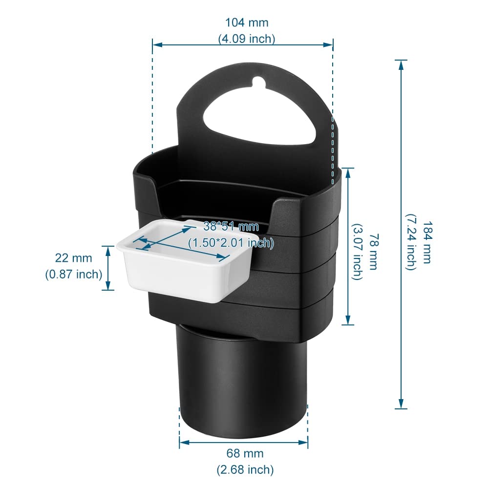 AuMoHall French Fries Holder for Car Multipurpose Fast Food Drink Cup Holder Expander Car