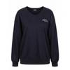 Shop   Women S VerSatile V Neck Embroidered SweatShirt naVy Oda wSh260089
