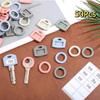 50Pcs Labelled Key Tags Silicone Key Covers Blank Printed Label Key Protectors Home