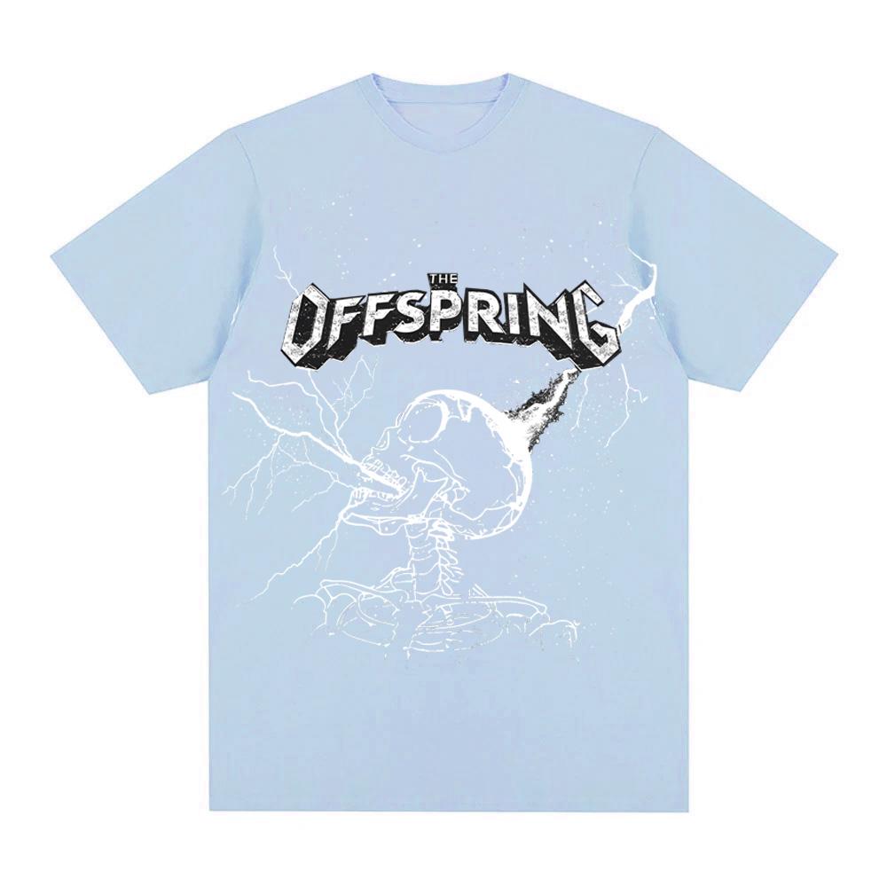 SUPERCHARGED Black Tee The Offspring band Grunge Sleeve 100%Cotton Summer Tee-shirt O-neck Clothing High Quality O-neck Tops