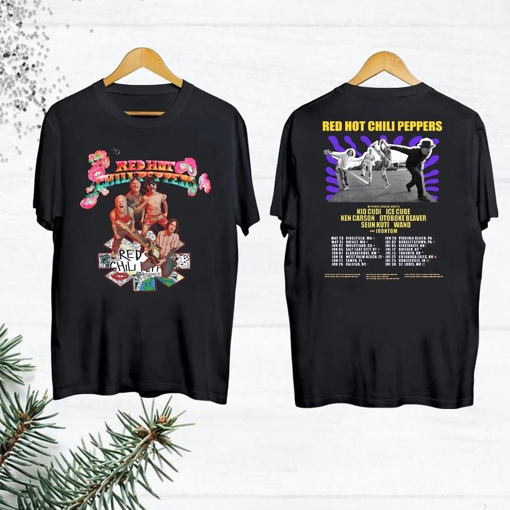 

Red Hot Chili Peppers The Unlimited Love Tour 2024 T-Shirt Gift For Men Women Unisex T-Shirt XL