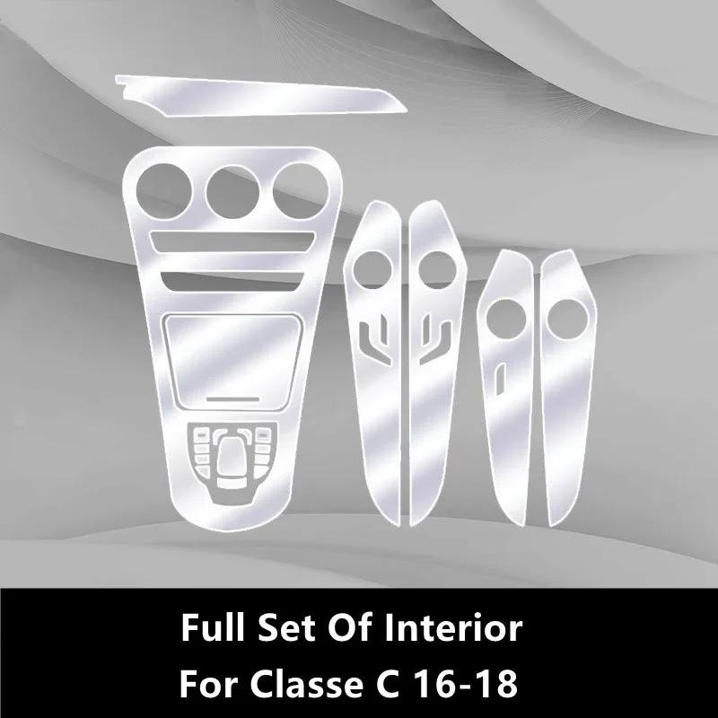 For Mercedes-Benz Classe C/GLC W205 X253 Car Interior Center Console Transparent TPU Protective Film Anti-scratch Repair Film