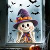 Decorative Window Film Halloween Ghost Glass Sticker, Cartoon Static Cling for Easy Apply Sticker Parties, Waterproof Decoration Decal