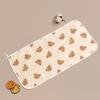 Baby Infant Cotton Wiping Towel Baby Face Towel Washcloths Nursing Towel Saliva Wipe with Cartoon Pattern 25x50cm