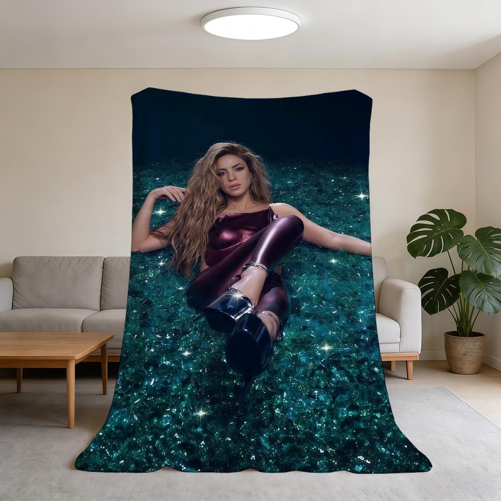 Singer S-Shakira Blanket Super Warm Comfortable Plush Throw Blanket Child Home Sofa Bedroom Gift