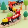 Hot Train Kit Magnetic Toy Car Childrens Track Accessories Manual Sliding Puzzle Wooden Compatible With Various Track Gift W10