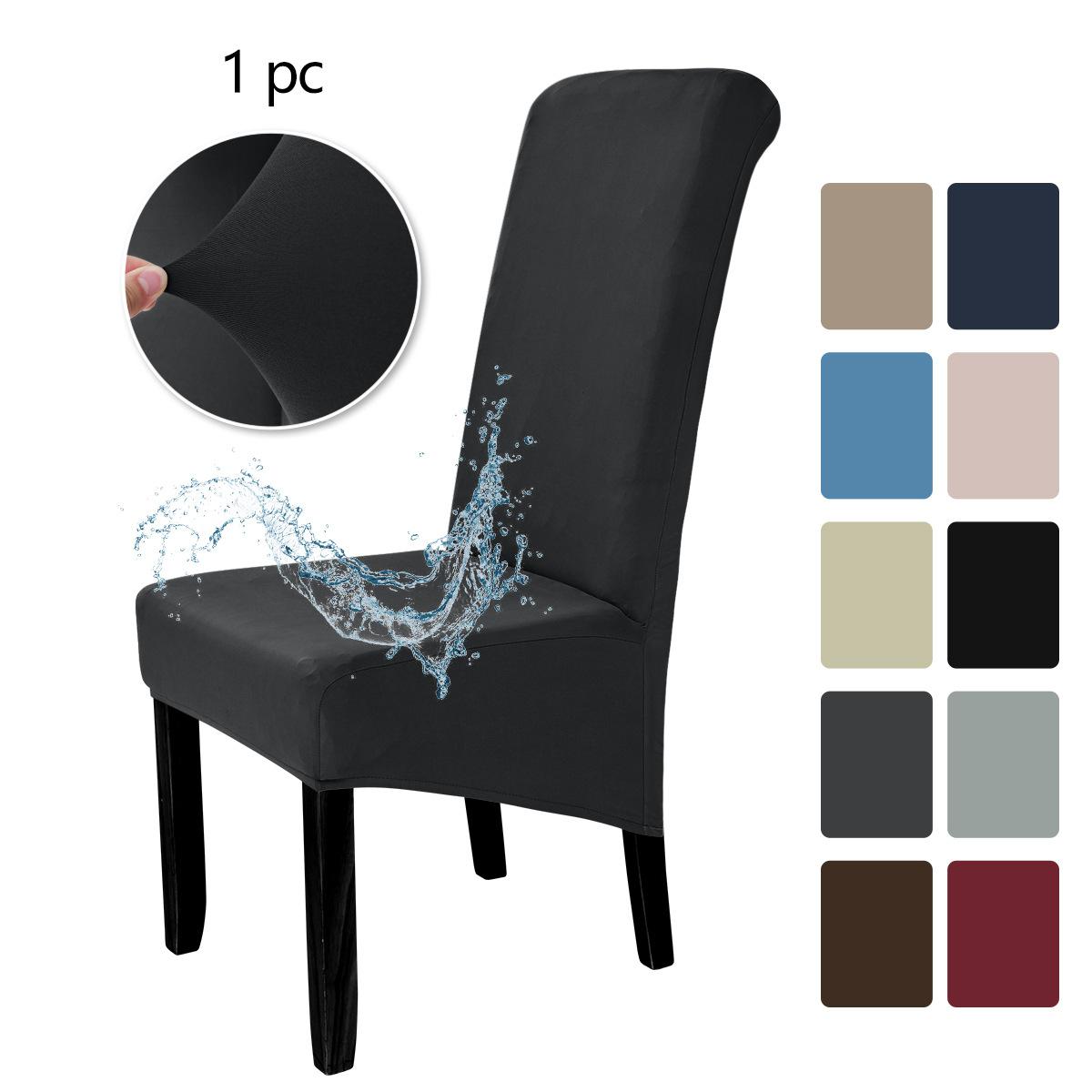 Эластичные водонепроницаемые чехлы на стулья из молочного шелка Чехлы на стулья для гостиничного обеденного стола Чехлы на стулья large inclined pendulum XL size