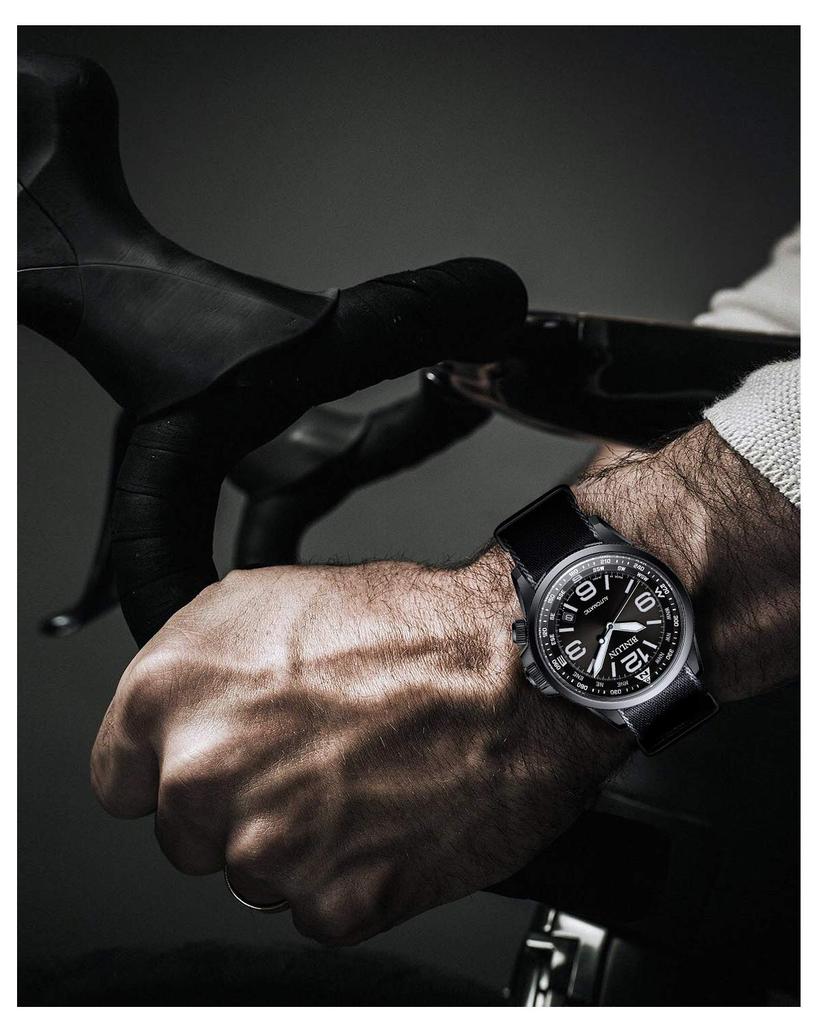 BINLUN Premium Ballistisches Nylon Uhr mit 20 Farben Armband, Dick, 18mm, 20mm, 22mm, 24mm, Mehrfarbig, Silber/Schwarze Schließe, Unisex,