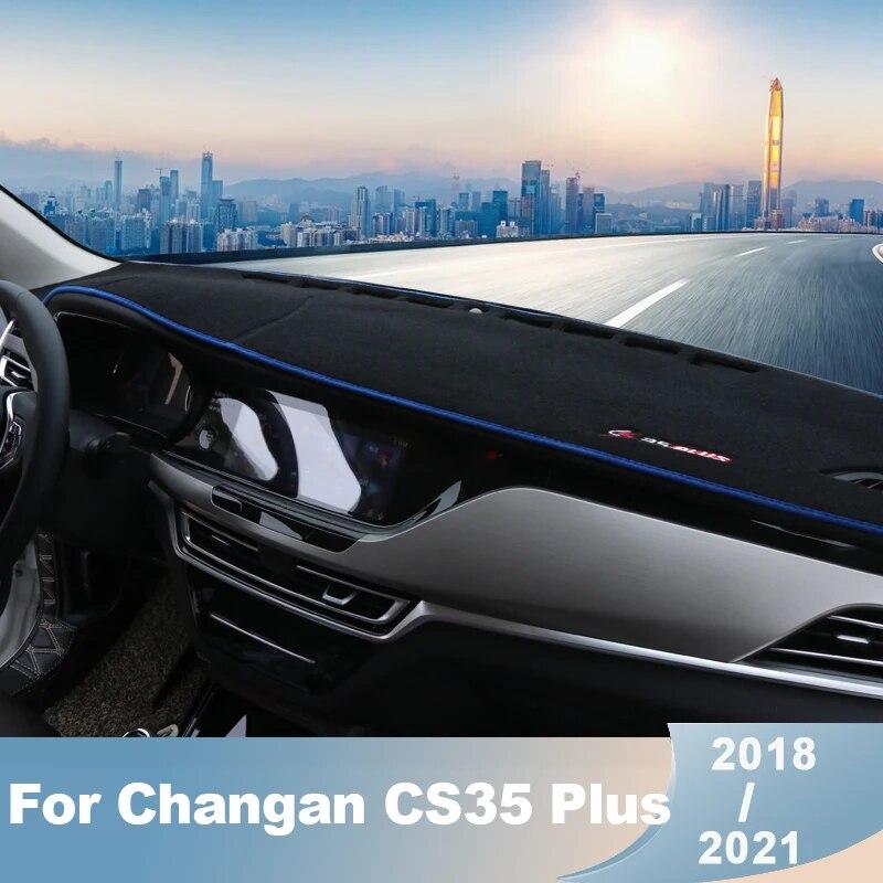 For Changan CS35Plus 2018    LHD Car Dashboard Covers Mat Sun Shade Pad Instrument Panel Carpets Anti-UV Accessories