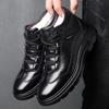 Winter New Shoes for Men Wool Boots Genuine Leather Warm Plush Casual Shoes Non-slip Snow Boots