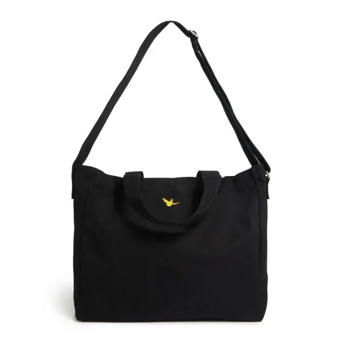 Canvas Two-way Eco Bag - BLACK