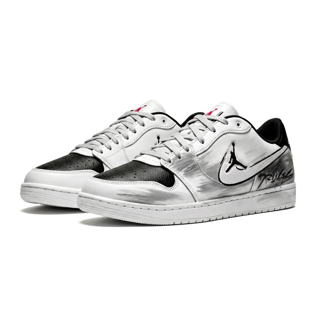 Jordan COURT CONNECT AJ1 Reverse Panda X Vintage Basketball Shoes Unisex White Gray IQ5698-101(Teamdudu-AJ1x)