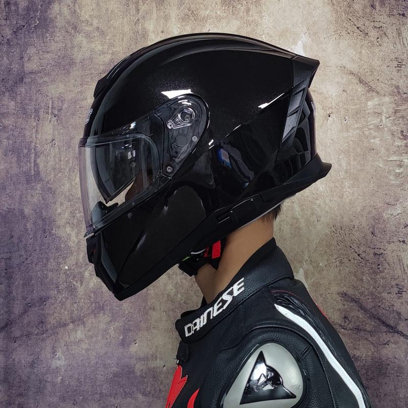 Dual Lens Motorcycle Helmet Motorcycle Travel Helmet Electric Vehicle Adult Safety Helmet