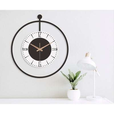 Stylish Metal Analog Wall Clock for Living Room, Bedroom, Office, Kitchen, and Hall Fancy Big Size Modern Wall Watch for Home Decor (40CM)