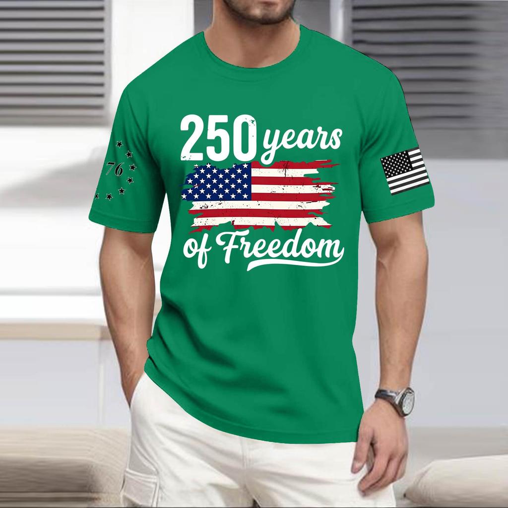 Men's Casual Round Neck Lightweight Short-Sleeve Top