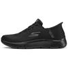 Go Walk Fle Cushioning Wear-Resistant Breathable Supportive Low-Top Casual Shoes Men's Black