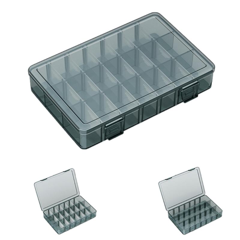 Heavy Duty Plastic Storage Box Container Case With Removable Dividers For Small Tool Bolts Screws And Parts Organization