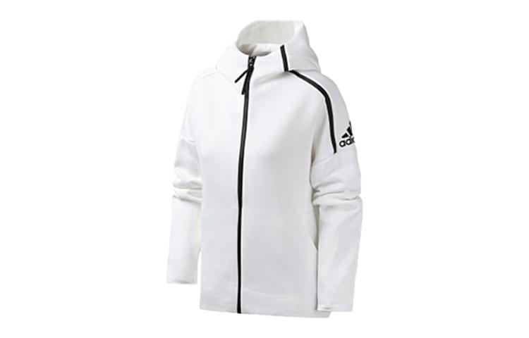 

Adidas Jackets Women s White Hooded Moderate Wind Shell EK4324 XL
