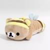 Cute Rilakkuma Honeybee Plush Pencil Pouch Kawaii Bear Stuffed Stationery Bag Soft Pencil Case Birthday Gifts.